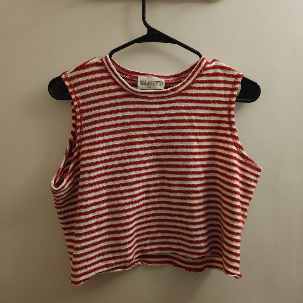 Red Striped Tank Top